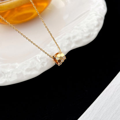 [Clover-Jewelry]BEE MINI PEDANT DIAMOND NECKLACE