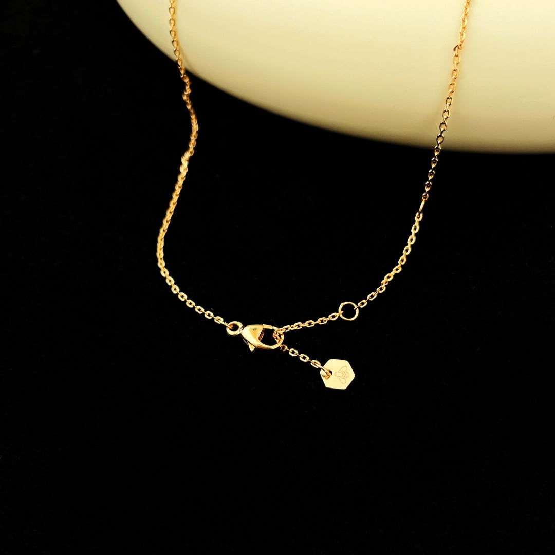 [Clover-Jewelry]BEE MINI PEDANT DIAMOND NECKLACE