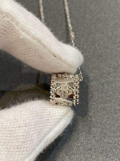 [Clover-Jewelry]PERLEE PEDANT SIVLER DIAMOND NECKLACE