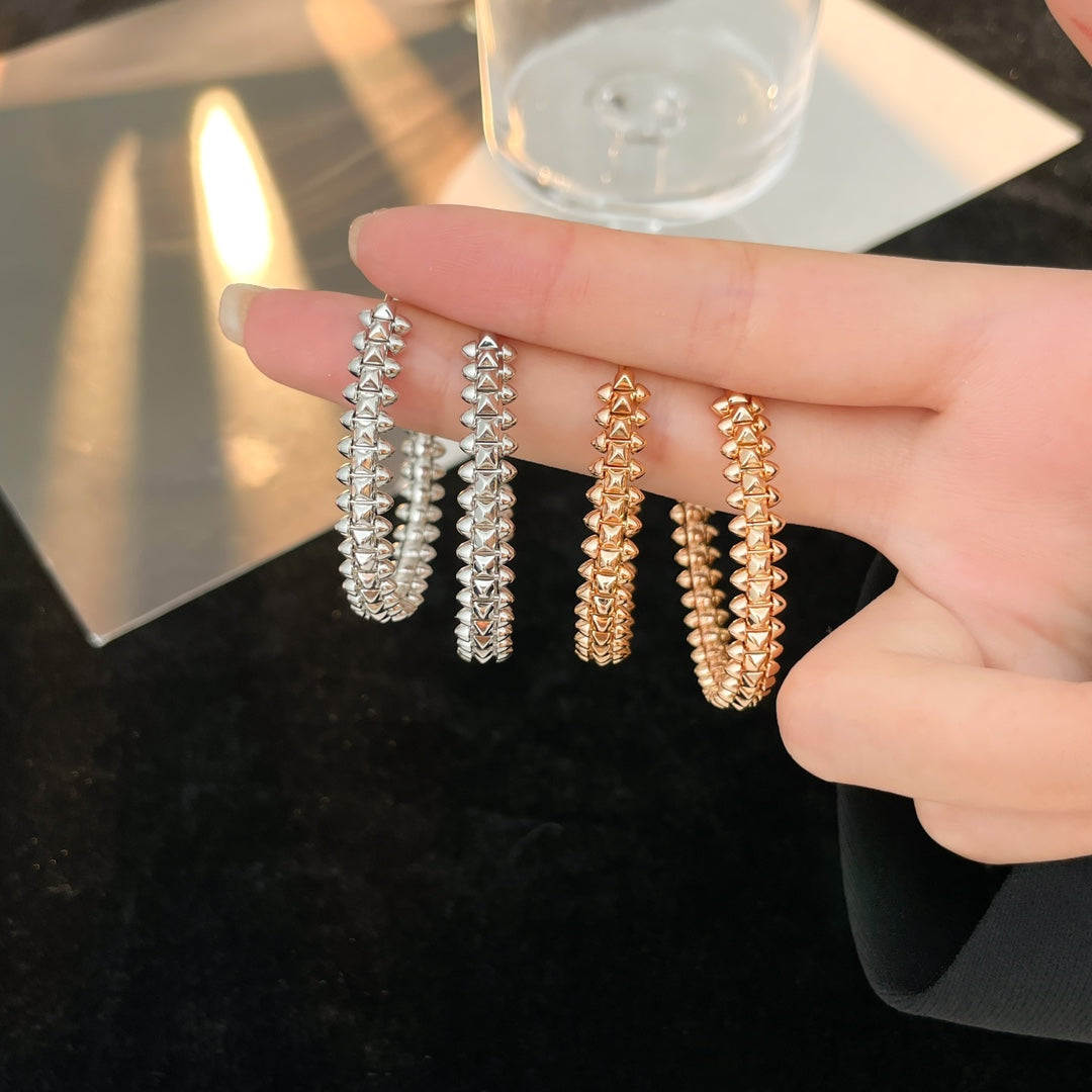 [Clover-Jewelry]CLASH HOOP EARRINGS