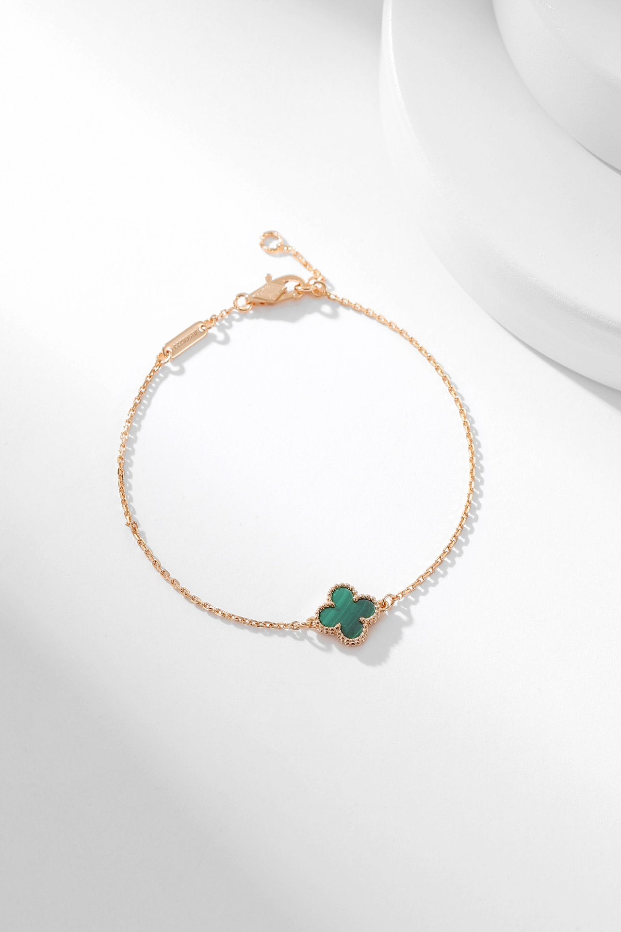 [Clover-Jewelry]CLOVER BRACELET MALACHITE 1 MOTIF