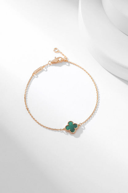 [Clover-Jewelry]CLOVER BRACELET MALACHITE 1 MOTIF