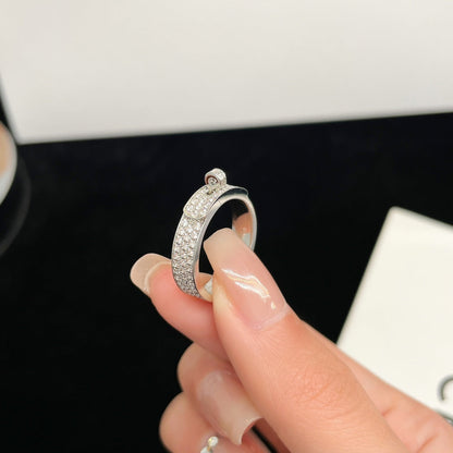 [Clover-Jewelry]KELLY SILVER DIAMOND RING