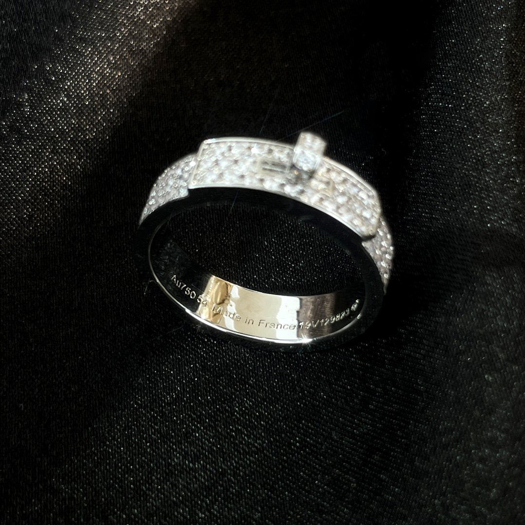 [Clover-Jewelry]KELLY SILVER DIAMOND RING