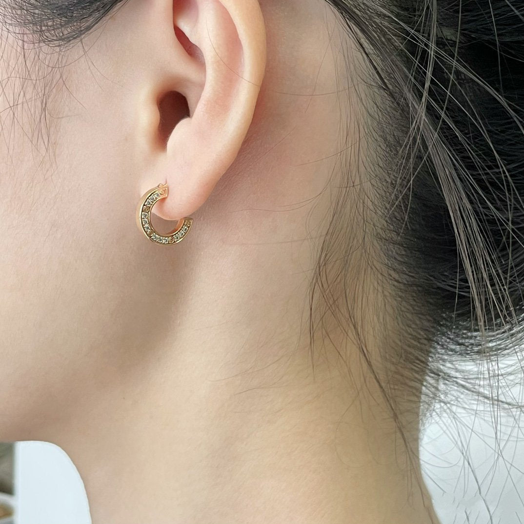 [Clover-Jewelry]LOVE DIAMOND EARRINGS