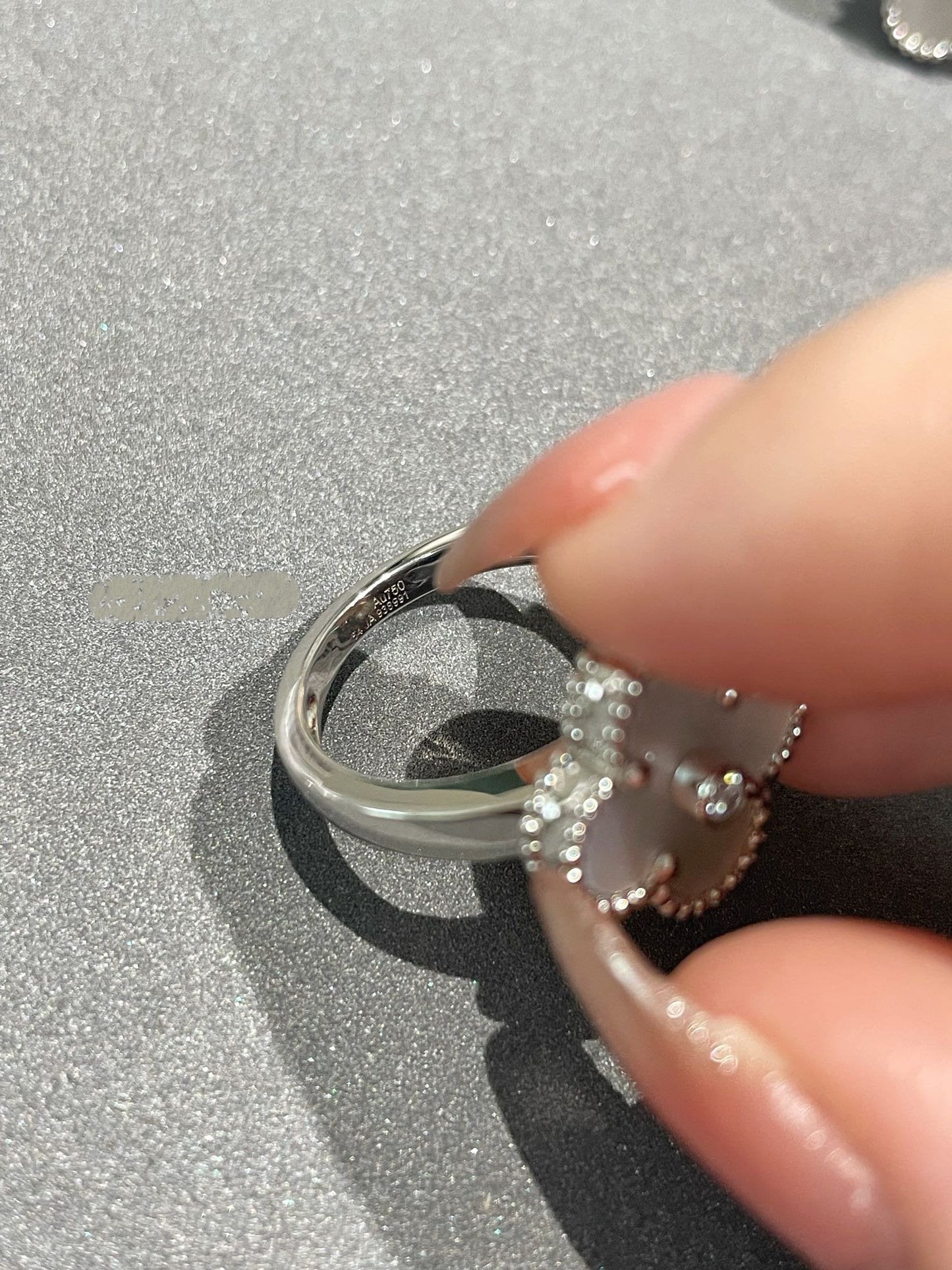 [Clover-Jewelry]CLOVER SILVER MOP DIAMOND RING