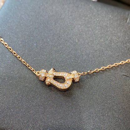 [Clover-Jewelry]FORCE 10 DIAMOND PINK GOLD NECKLACE MINI MODEL