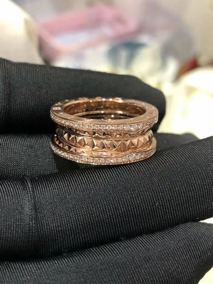 [Clover-Jewelry]ZERO 1 ROCK DIAMOND PINK GOLD