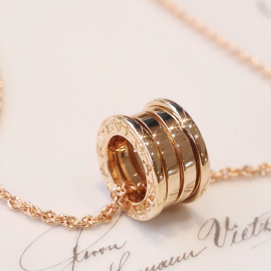 [Clover-Jewelry]ZERO 1 PINK GOLD NECKLACE