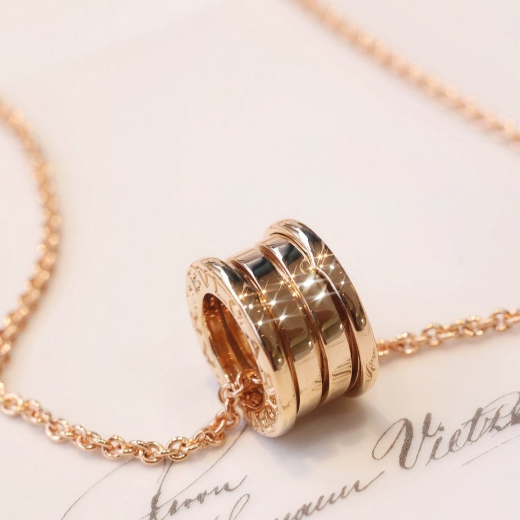 [Clover-Jewelry]ZERO 1 PINK GOLD NECKLACE