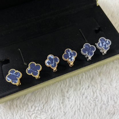 [Clover-Jewelry]CLOVER PIETERSITE MEDIUM STUD EARRINGS