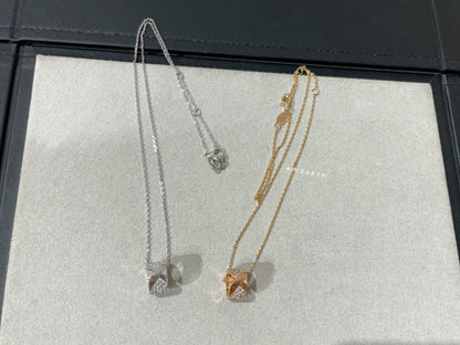 [Clover-Jewelry]LIENS EVIDENCE DIAMOND PAVED NECKLACE