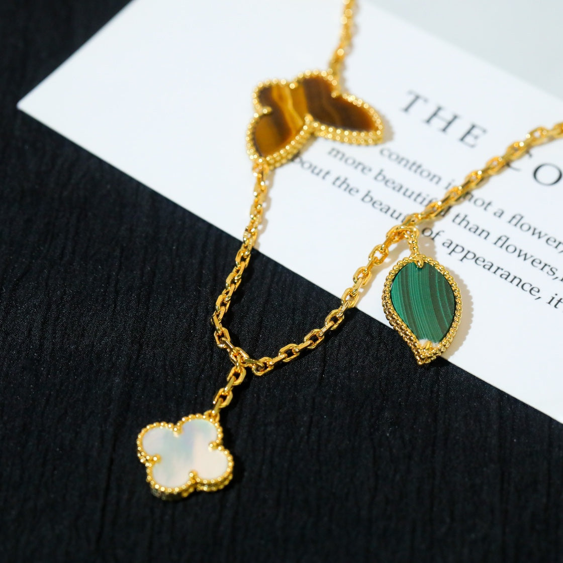 [Clover-Jewelry]LUCKY SPRING 5 MOTIF GOLD BRACELET