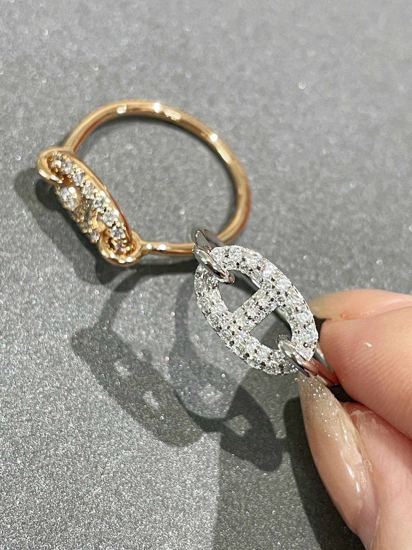 [Clover-Jewelry]RONDE SMALL DIAMOND RING