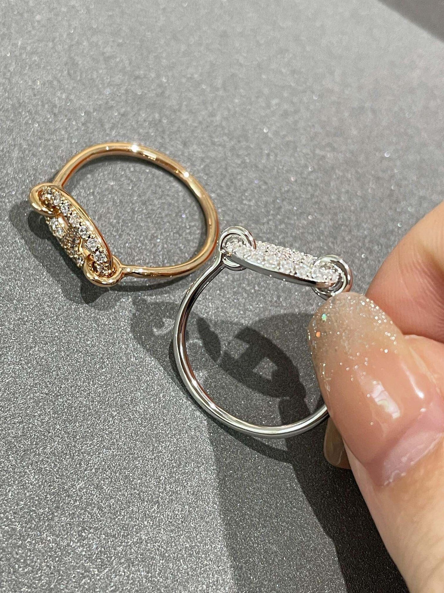 [Clover-Jewelry]RONDE SMALL DIAMOND RING