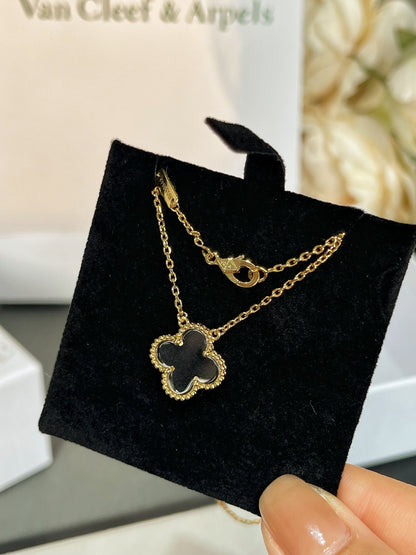 [Clover-Jewelry]CLOVER ROCK CRYSTAL ROSE GOLD NECKLACE