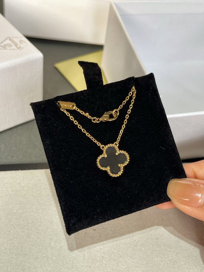 [Clover-Jewelry]CLOVER ROCK CRYSTAL ROSE GOLD NECKLACE