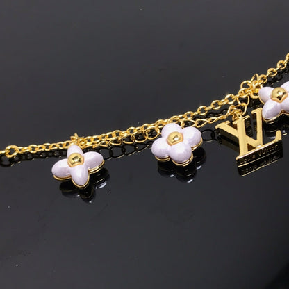 [Clover-Jewelry]LOGO 6 MOTIF STAR AND SUN GOLD BRACELET