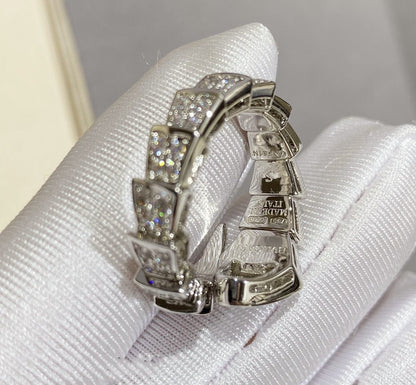 [Clover-Jewelry]SERPENTI LARGE RING SILVER DIAMOND PAVED