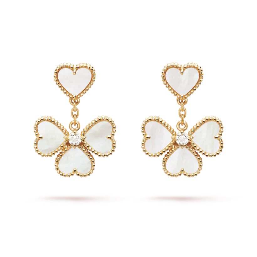 [Clover-Jewelry]CLOVER SWEET WHITE MOP EARRINGS