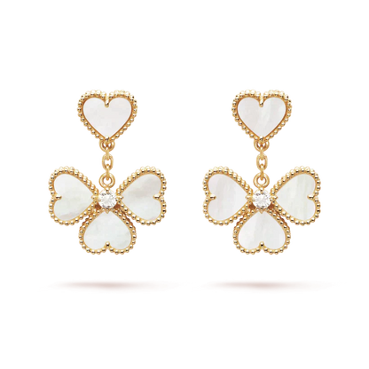 [Clover-Jewelry]CLOVER SWEET WHITE MOP EARRINGS