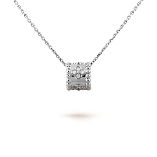 [Clover-Jewelry]PERLEE PEDANT SIVLER DIAMOND NECKLACE