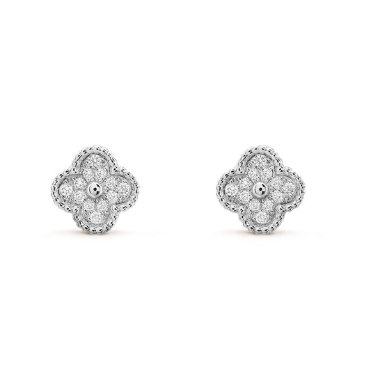 [Clover-Jewelry]CLOVER MINI DIAMOND STUD EARRINGS