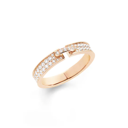 [Clover-Jewelry]ALLIANCE LIENS VIDENCE PAVED DIAMOND 4MM RING