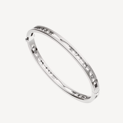 [Clover-Jewelry]ZERO 1 SPIRAL LOGO SILVER BRACELET