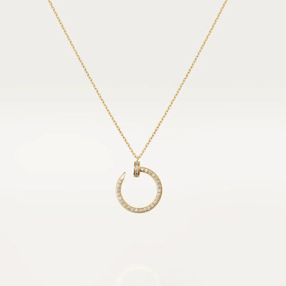 [Clover-Jewelry]JUSTE NECKLACE GOLD DIAMONDS