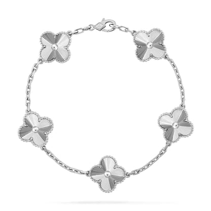 [Clover-Jewelry]CLOVER SILVER 5 MOTIFS BRACELET