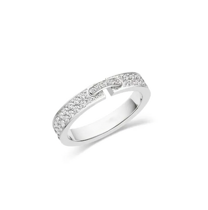 [Clover-Jewelry]ALLIANCE LIENS VIDENCE PAVED DIAMOND 4MM RING