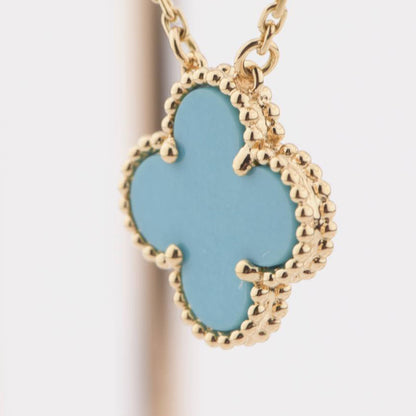 [Clover-Jewelry]CLOVER 15MM VINTAGE TURQUOISE NECKLACE