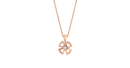 [Clover-Jewelry]FIOREVER NECKLACE DIAMOND CENTER