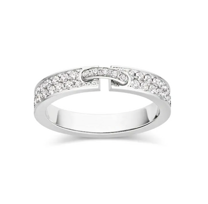 [Clover-Jewelry]ALLIANCE LIENS VIDENCE PAVED DIAMOND 4MM RING