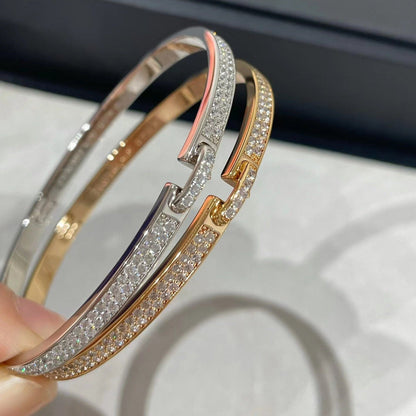 [Clover-Jewelry]LIENS VIDENCE DIAMOND PAVED BRACELET