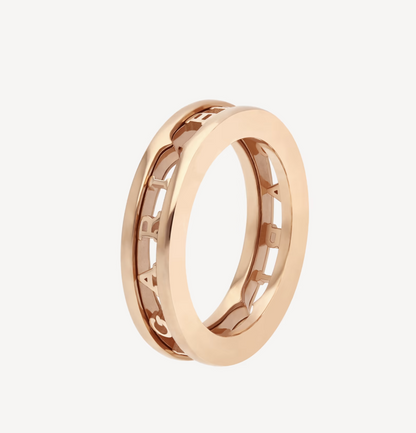 [Clover-Jewelry]ZERO 1 ONE-BAND WITH OPENWORK LOGO SPIRAL RING