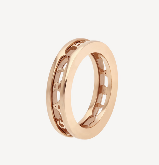 [Clover-Jewelry]ZERO 1 ONE-BAND WITH OPENWORK LOGO SPIRAL RING