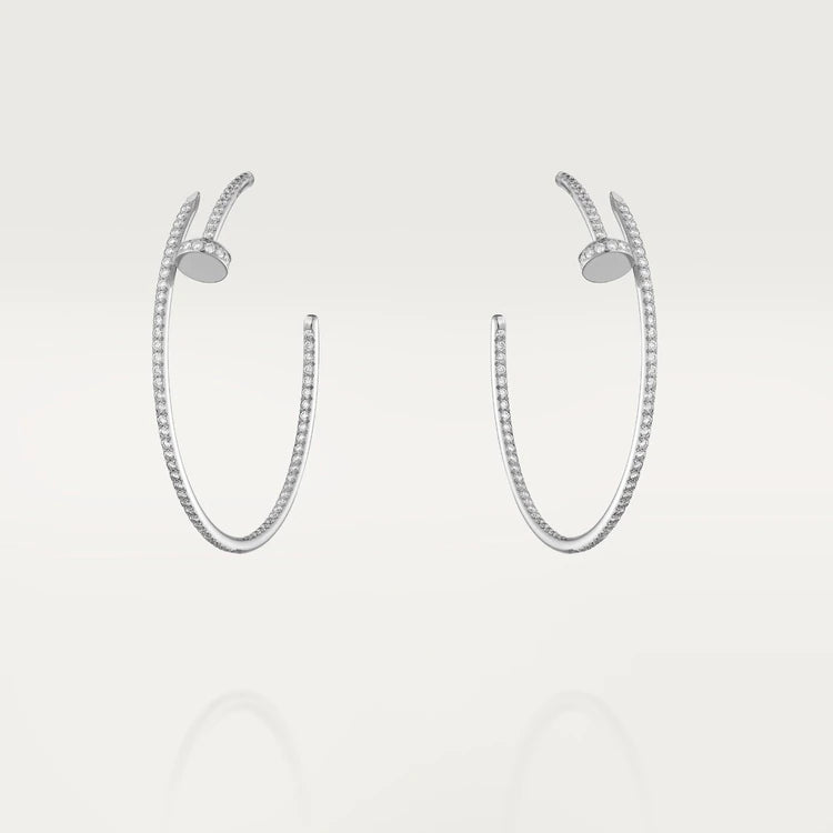 [Clover-Jewelry]JUSTE EARRINGS FULL DIAMONDS 1.8MM