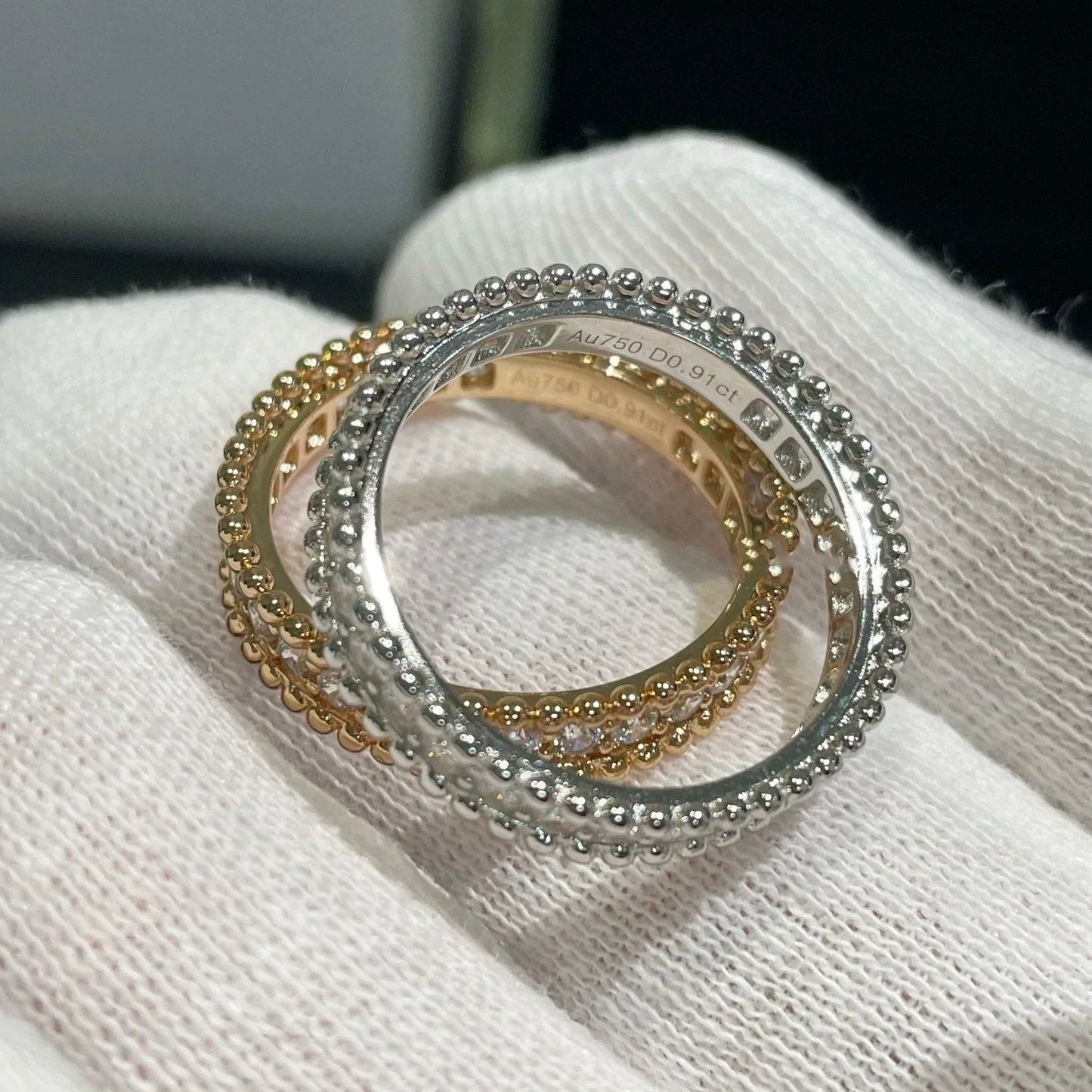 [Clover-Jewelry]PERLEE DIAMOND ROSE GOLD RING