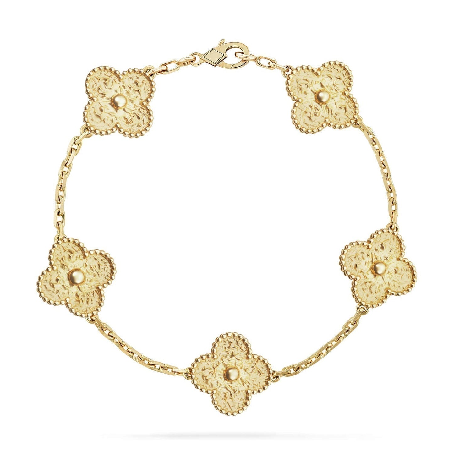 [Clover-Jewelry]CLOVER 5 MOTIFS BRONZING BRACELET