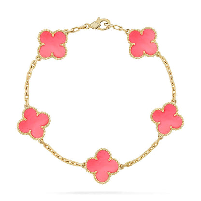 [Clover-Jewelry]CLOVER 5 PINK MOP BRACELET