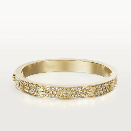 [Clover-Jewelry]LOVE BRACELET 6.1MM DIAMOND-PAVED