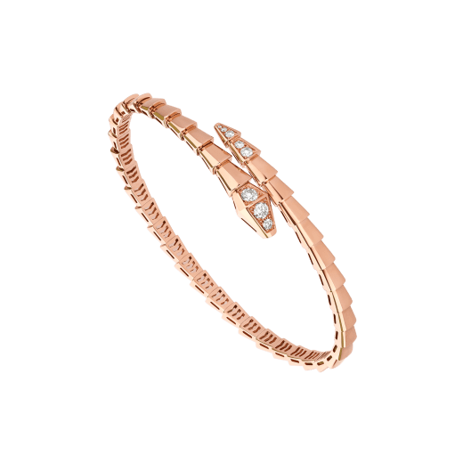 [Clover-Jewelry]SERPENTI BRACELET DIAMONDS PINK GOLD