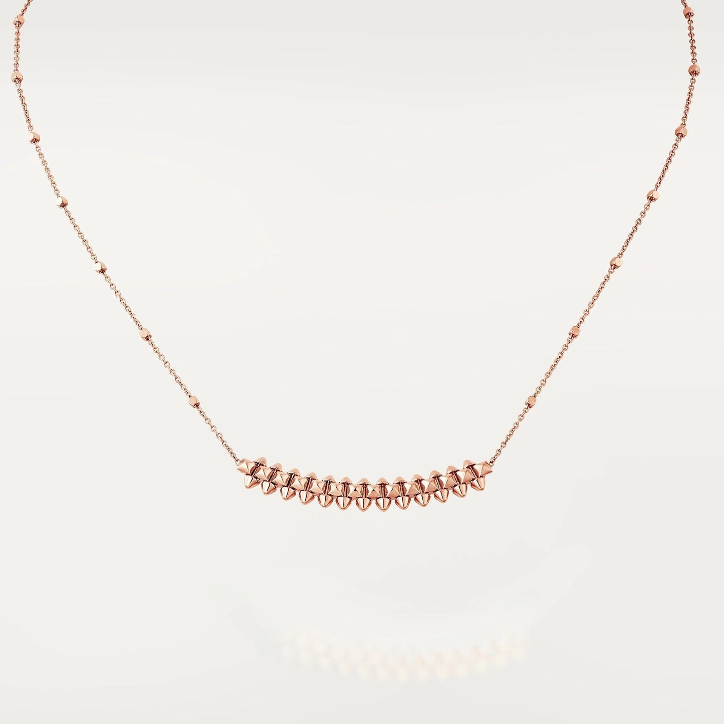 [Clover-Jewelry]CLASH PINK GOLD NECKLACE