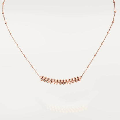 [Clover-Jewelry]CLASH PINK GOLD NECKLACE