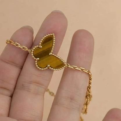 [Clover-Jewelry]LUCKY SPRING 5 MOTIF GOLD BRACELET