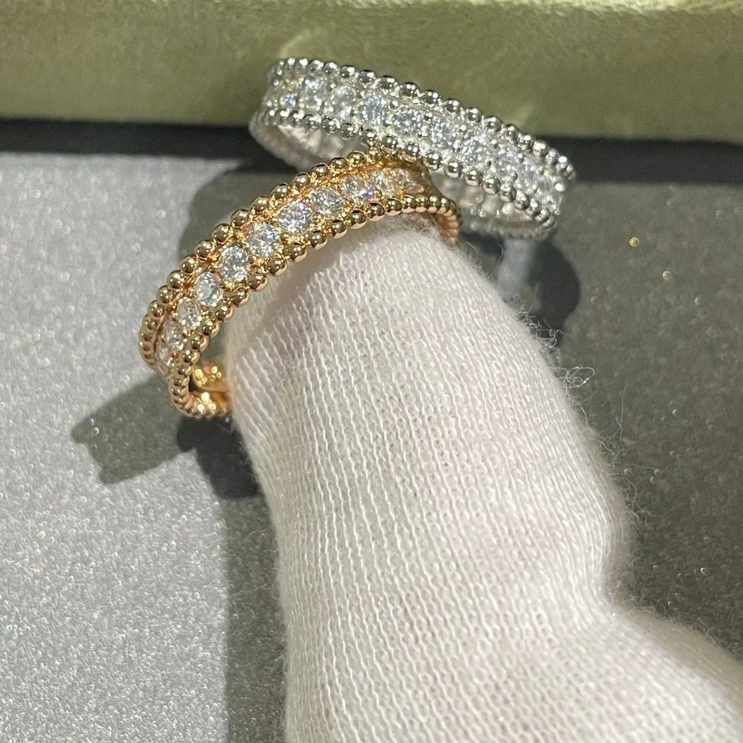 [Clover-Jewelry]PERLEE DIAMOND SILVER RING