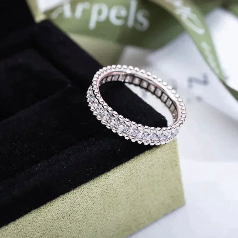 [Clover-Jewelry]PERLEE DIAMOND SILVER RING