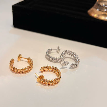 [Clover-Jewelry]CLASH SMALL HOOP EARRINGS